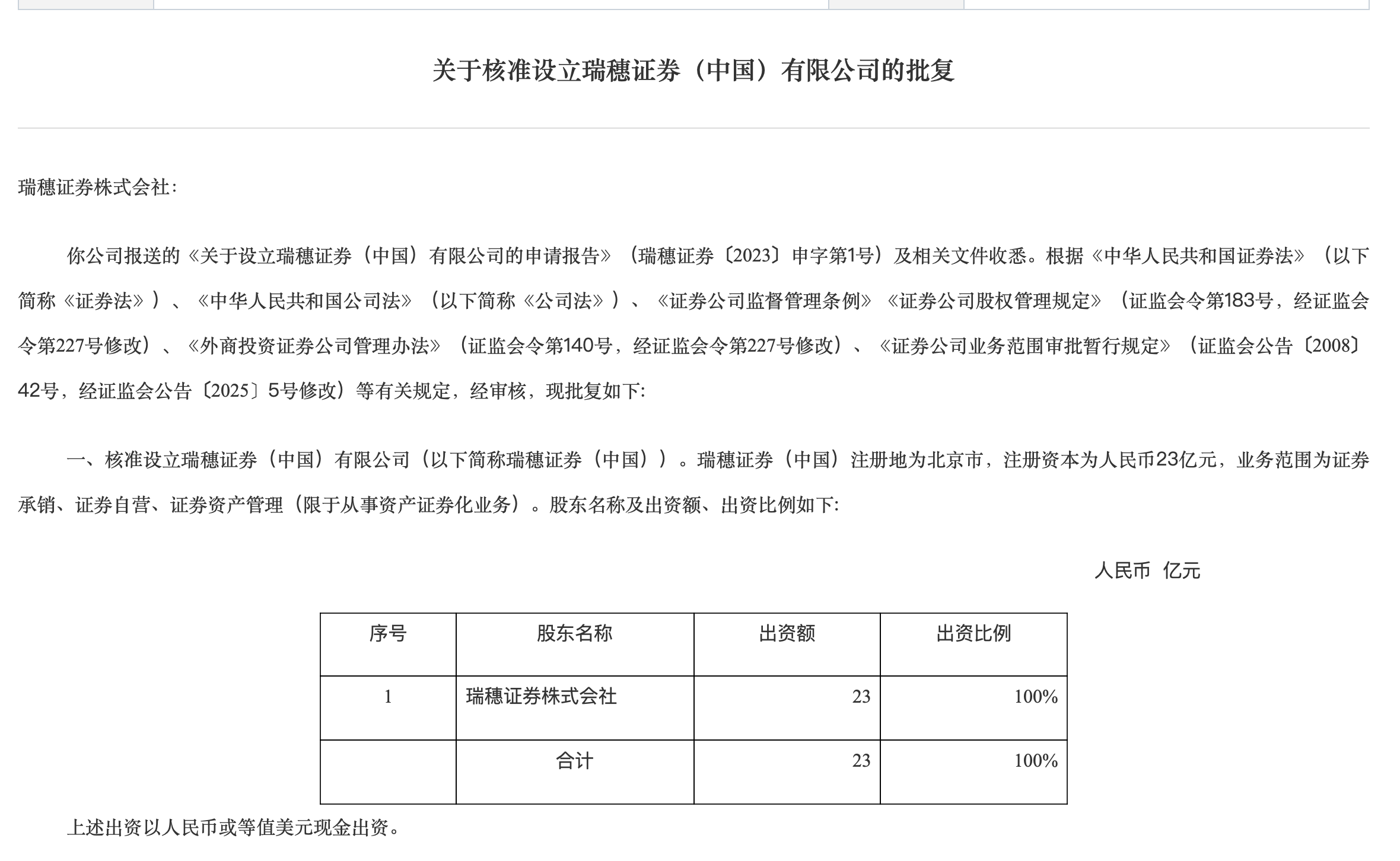 刚刚<strong></p>
<p>虚拟币IDO价格</strong>，证监会核准设立，外资独资券商再增1家