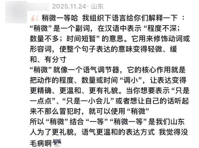 “稍微一等”冲上热搜<strong></p>
<p>cast币是虚拟货币吗</strong>！山东人集体懵圈：竟然是病句？没有问题啊我觉得